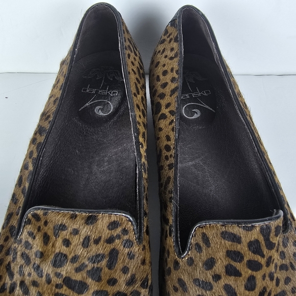 Dansko Olivia Calf Hair Cheetah Print Loafers Flats Slip On Size 41- US  10.5/11 - Picture 5 of 10
